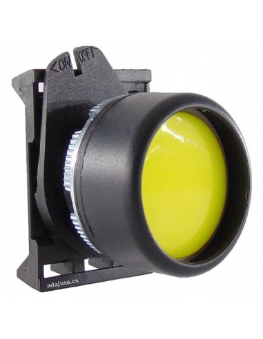 Cabeça de botão de luz amarela com intertravamento PPL3 - Giovenzana