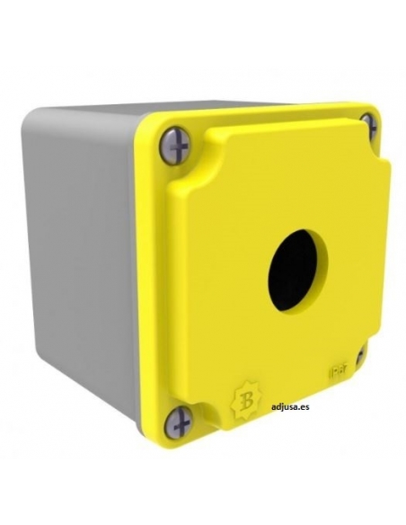 Button box 1 element diameter 22 aluminum IP67 BT4-1001-0007 - BE Series