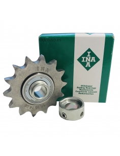Tensioning wheel for chain diameter 16mm 17 teeth - INA - ADAJUSA 2