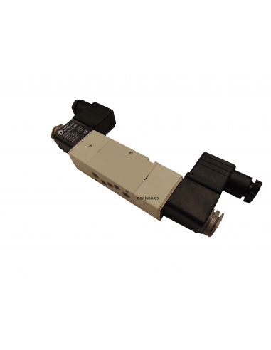 Solenoid valve 1/4 5/2 ways bistable (with coil) on plate - Mindman