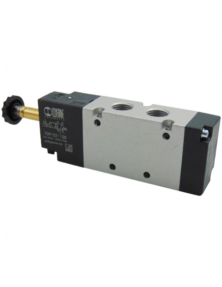 Solenoid valve 1/4 5/2 monostable BASIC - Metal Work - ADAJUSA