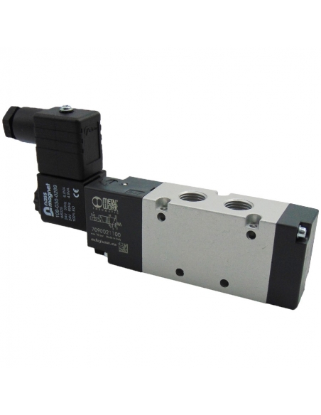 Solenoid valve 1/8 5/2 monostable with coil 24Vac BASIC - Metal Work - ADAJUSA