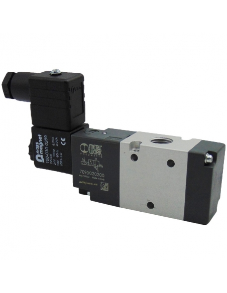 Solenoid valve 1/8 3/2 monostable NC coil 24Vac BASIC - Metal Work - ADAJUSA