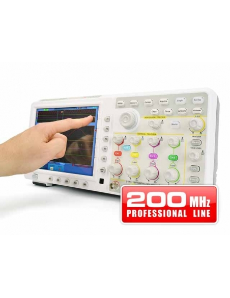 Osciloscópio Touch Screen 200MHz PROMAX / ADAJUSA