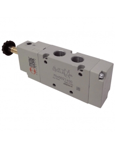 Electroválvula3/8 5 vias assistidas monostable - Metal Work - ADAJUSA