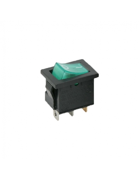 Interruptor de luz verde 10A-250V Adajusa
