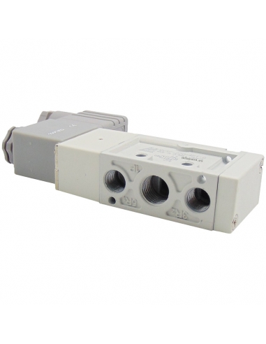 Solenoid valve 1/4 5 way monostable coil 110Vac - Mindman S.220 - ADAJUSA