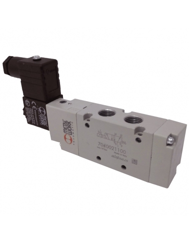 electrovalvula 3/8 5-vias assistido com bobina monostable Metal Work - ADAJUSA