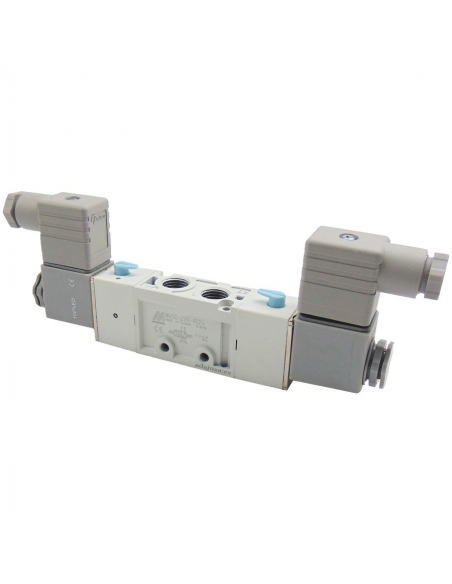 Solenoid valve 1/8 5 ways bistable 24Vdc Mindman - ADAJUSA