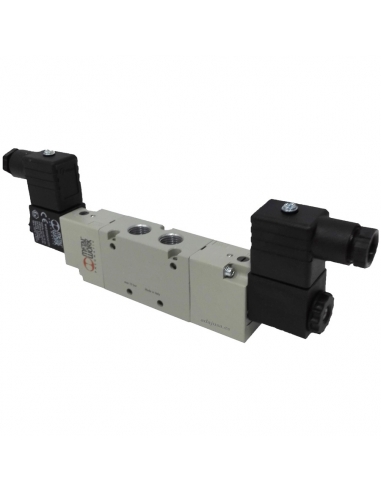 Solenoid valve 3/8 5/3 exhaust centers 230 Vac - Metal Work - ADAJUSA
