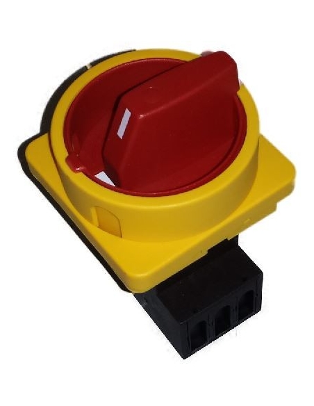 Interruptor trifásica 20A Tamanho 67 botão amarelo-vermelho