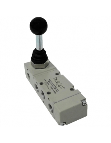 Válvula manual da válvula de alavanca 1/2 centros de pressão retorno da alavanca de mola 90 graus Metal Work - ADAJUSA