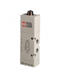 Fim da corrida pneumática 1/8 5-vias servo-piloto strut Metal Work - ADAJUSA