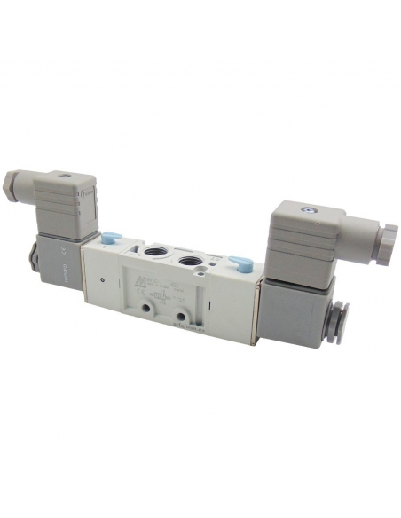 Electroválvula1/2 5  vias  bistable 24Vdc - Mindman S.500 - ADAJUSA