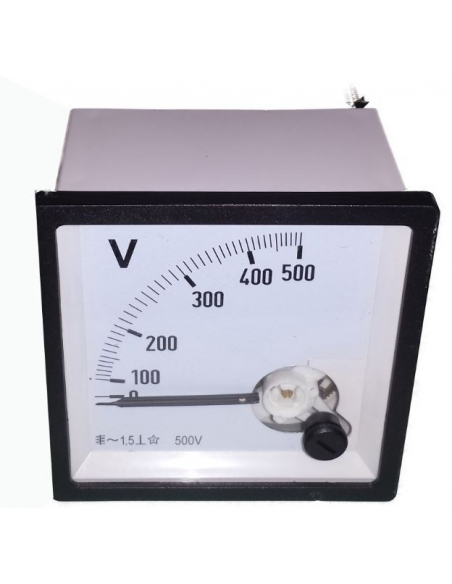Voltmeter 0-500 Vac 72x72