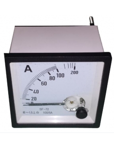 Ammeter 0-50 A 72x72 2