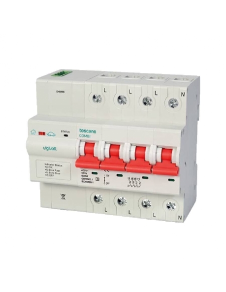 Protetor de surto permanente e subvoltage IGA 4x63A rearmamento automático Vigivolt toscano Adajusa