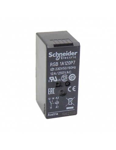 Relé de interface 1 contato, 12A 230Vac SCHNEIDER | Adajusa