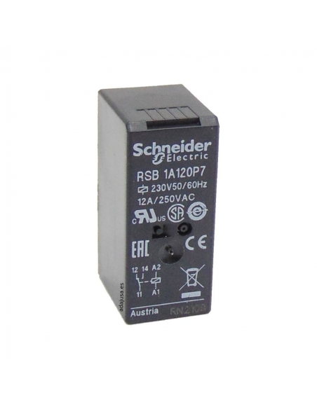Relé de interface 1 contato, 12A 230Vac SCHNEIDER | Adajusa
