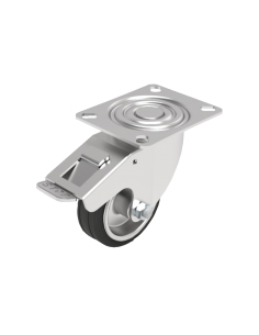 Swivel castor diameter 125 with flanged brake - ADAJUSA