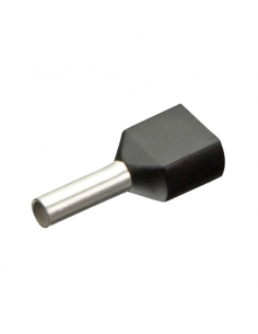 Saco 100 ponteiras duplo 1,5 mm pré-isolado