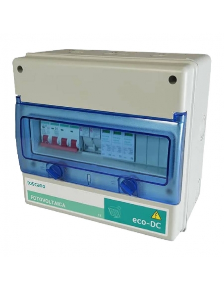 Protection panel for photovoltaic installations 2 strings/1 MPPT ECO-DC-2 TOSACNO | ADAJUSA