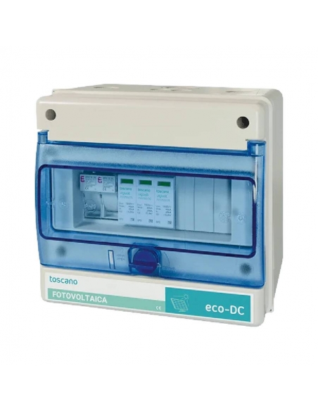 Painel de proteção para instalações fotovoltaicas 3 strings/ 3 MPPT ECO-DC-3INV TOSACNO | ADAJUSA