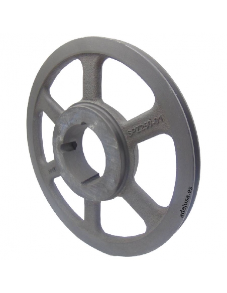V-belt pulley SPZ 355x1 taper groove T2012 - ADAJUSA
