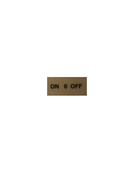 Rótulo "ON-0-OFF"