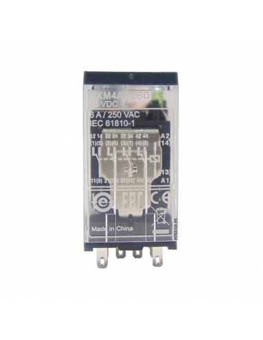 Relé 4 contatos, 6A 230Vac SCHNEIDER | ADAJUSA