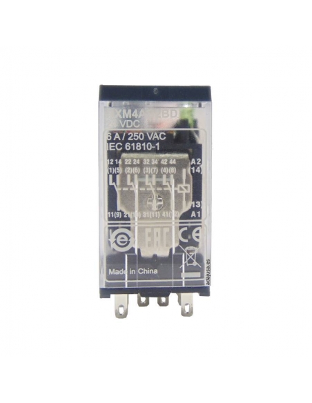 Relay 4 contacts, 6A 230Vac SCHNEIDER | ADAJUSA