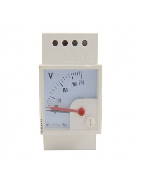 Voltmeter 250V DIN rail | ADAJUSA