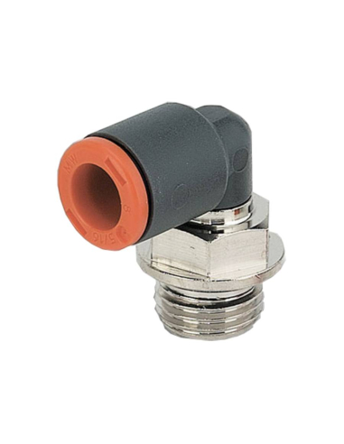 Cylindrical swivel elbow fitting 1/2 tube s12