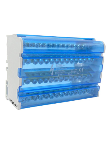 Four-pole connection distributor 15 outputs 100A Adajusa
