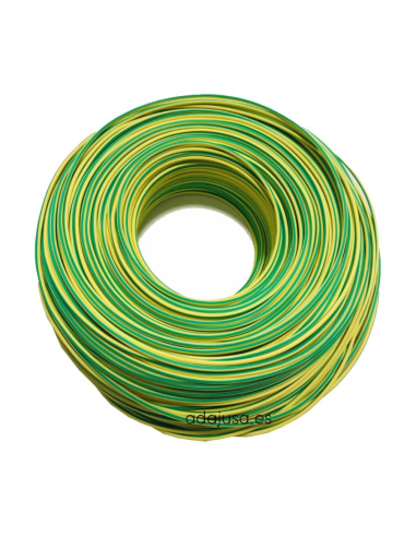 Roll of single-pole flexible cable 1.5 mm2 ground color 25m
