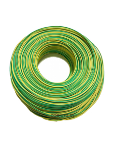 Rolo de cabo unipolar flexível 10 mm2 cor terra 50m
