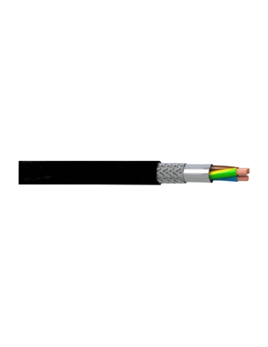 Mangueira blindada 3x1,5mm (3G1,5) PVC preto : Adajusa