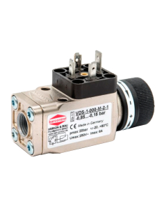 1/4" adjustable vacuum switch with connector - ADAJUSA