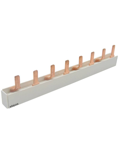 Electric connection comb 2 poles 63A strip 1 meter