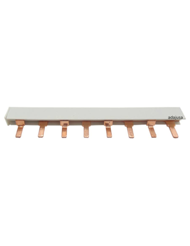 Electric connection comb 2 poles 63A strip 1 meter