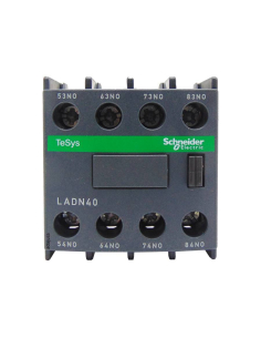 Bloco 4 entra em contato com frente 2NA 2NC para contatores LADN22 Schneider Adajusa 2