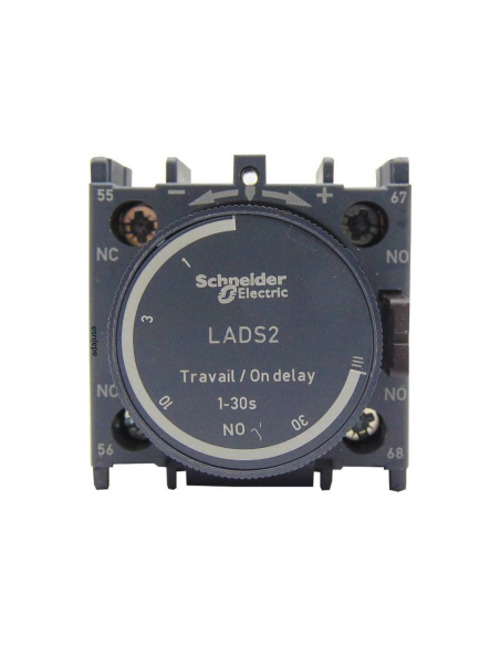 Timer to contactor 1-30 sec delay to LADS2 connection Schneider / Adajusa