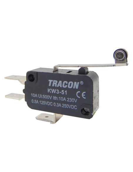 Microswitch long roller lever KW3-51 | KW3-51 Adajusa