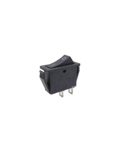 Interruptor preto 16A-250V 28x10mm Série Tes :: Interruptor preto 16A-250V 28x10mm Série Tes Adajusa