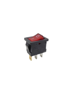 Interruptor luminoso vermelho 16A-250V 19.2x13mm Série Tes | Adajusa