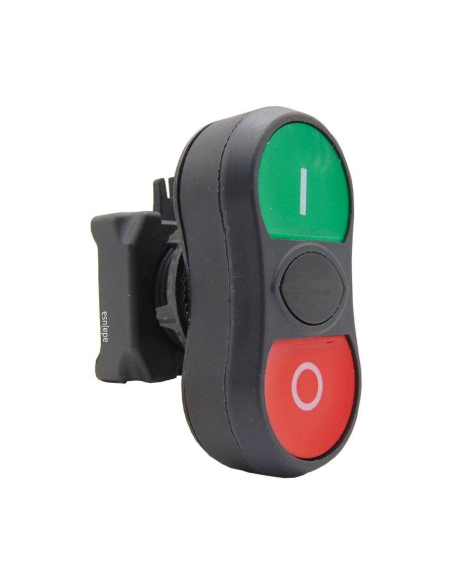 Botão de pressão dupla cabeça verde vermelho - EMS | Adajusa
