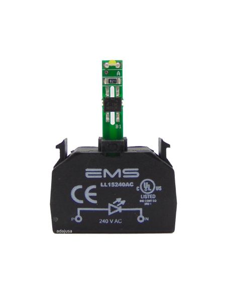 Lampholder block with integrated LED 240Vac - EMS | Adajusa