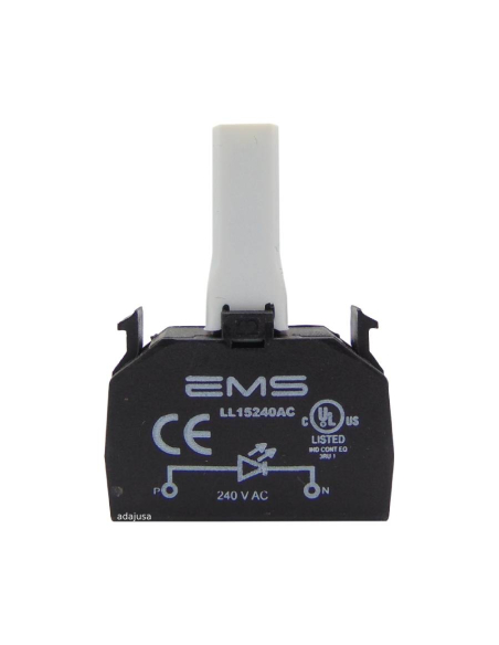Lampholder block with integrated LED 240Vac - EMS | Adajusa