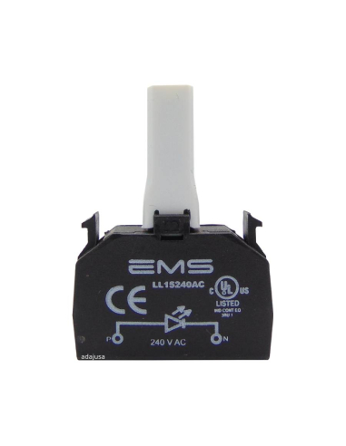 Lampholder block with integrated LED 240Vac - EMS | Adajusa