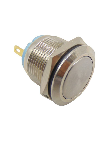 Vandal-proof pushbutton Ø19mm 1 NO stainless steel